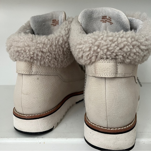 Cole Haan Grandexplore Hiker Boots women’s 9.5 ivory waterproof - Picture 4 of 8